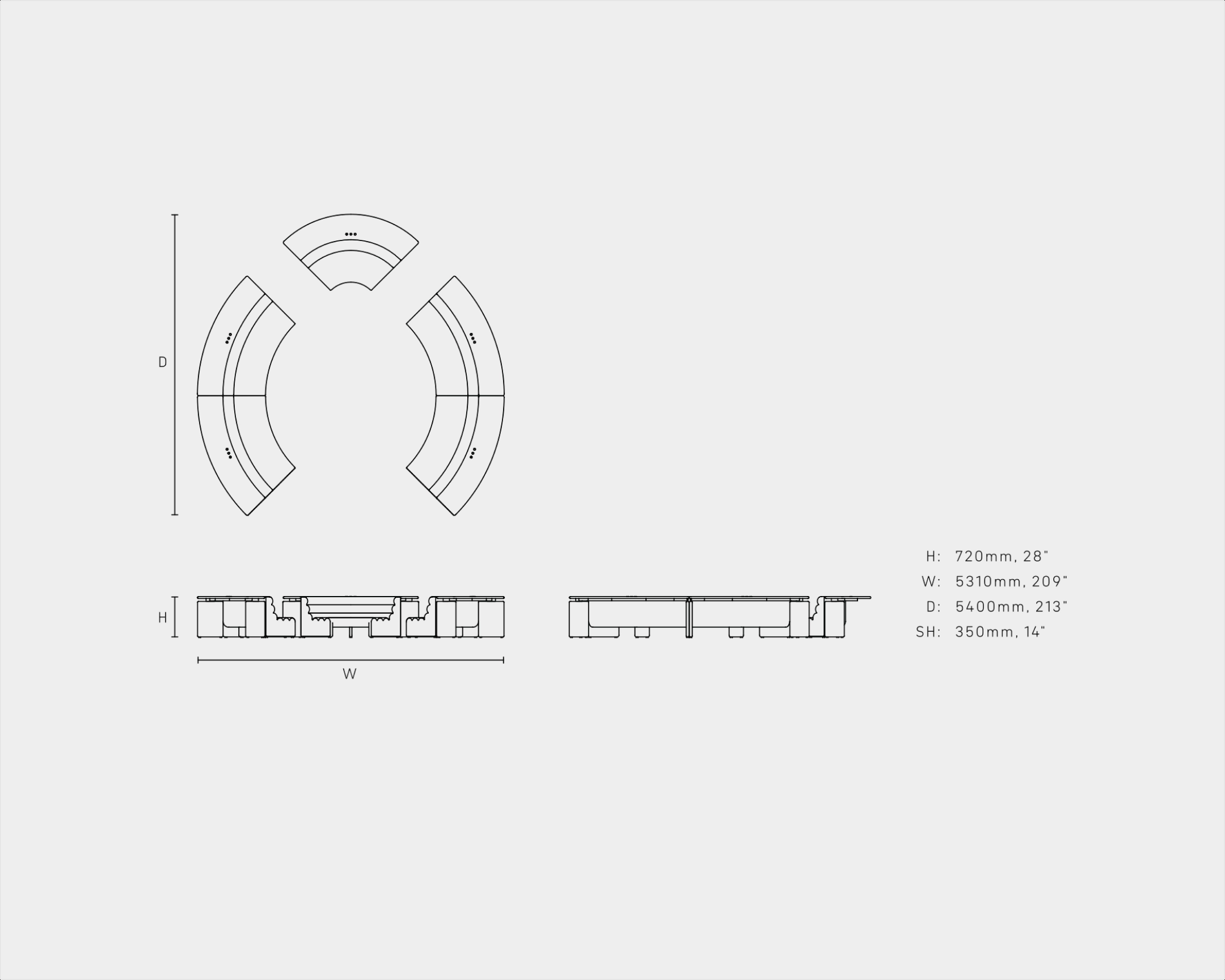 PARLAMENT dimensions